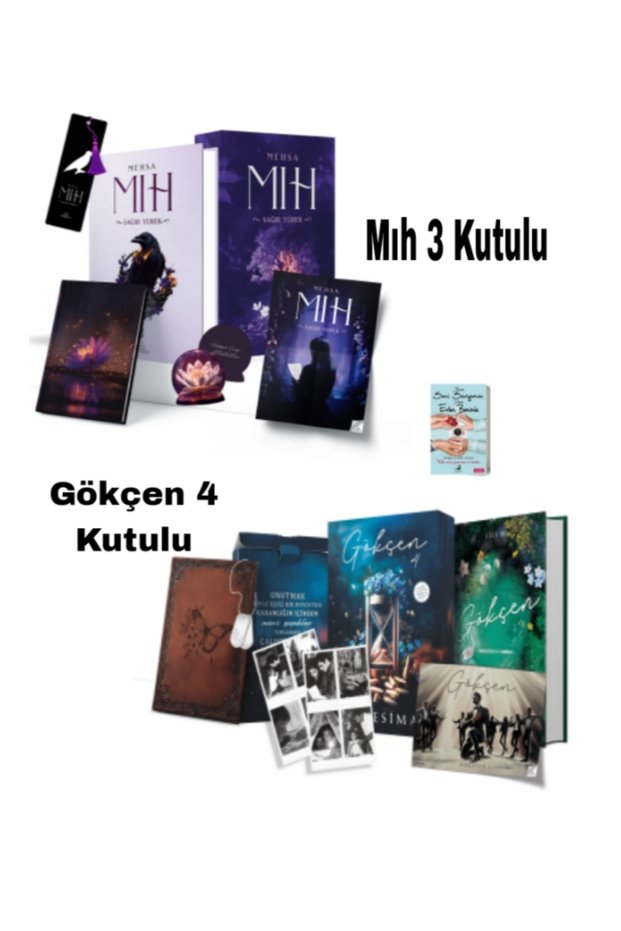 Gökçen 4-Boxed, Mıh 3-Boxed, Mehsa Loresima 2-Boxed Hardcover Books Special Set in Boxed Packaging