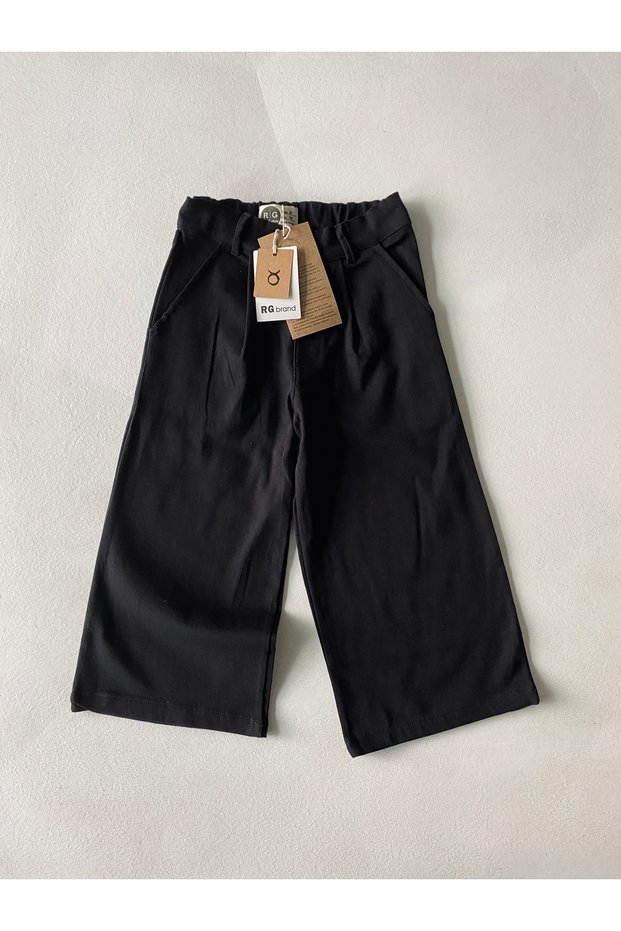 Girl's Flared Linen Pants Set