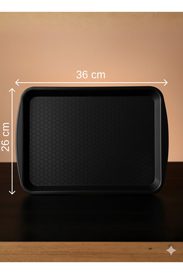 Polikarbon Kırılmaz Servis Tepsisi 36x26 cm – Self Servis Fast Food Lokanta Büfe ( 10 adet ) - 3