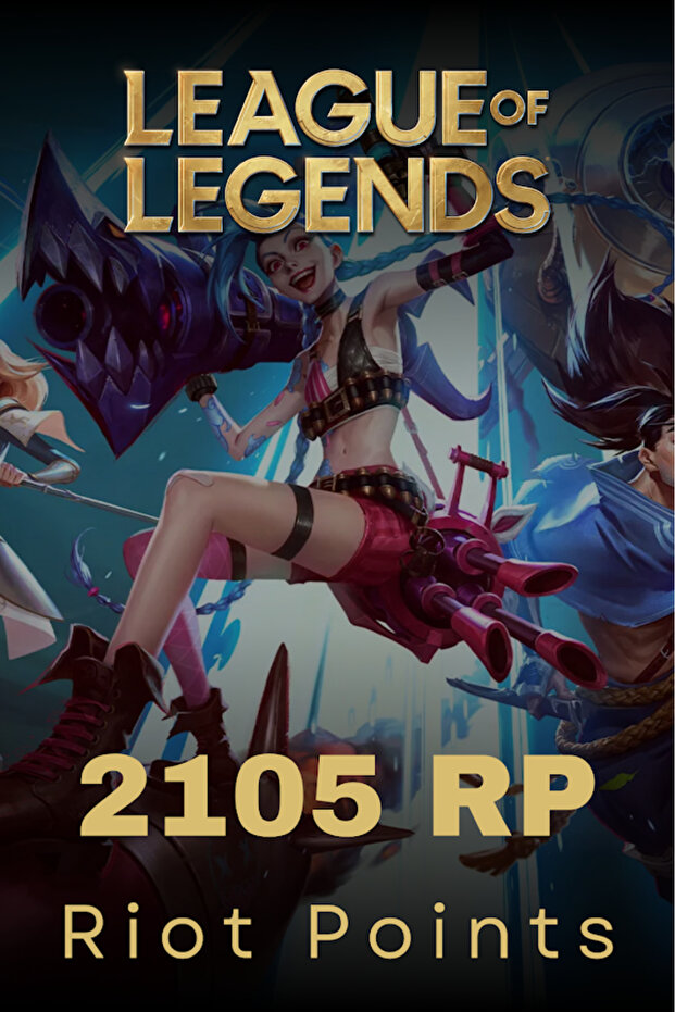 Riot Games League Of Legends 2105 RP Riot Points Cash