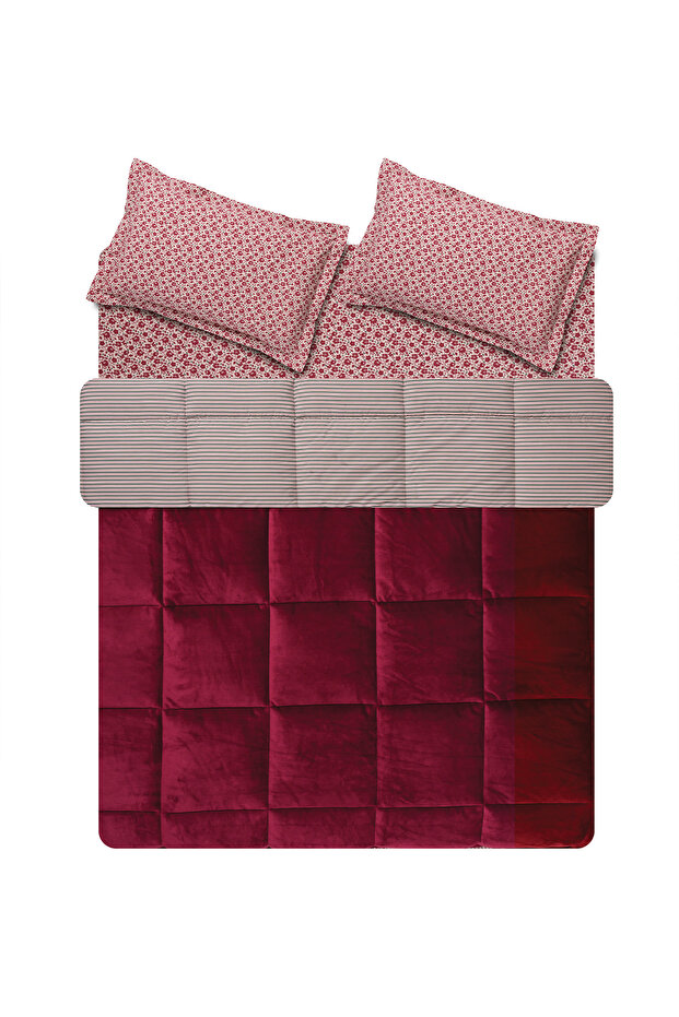 Vivus Tek Kişilik Threefy Uyku Seti - Kırmızı - 6