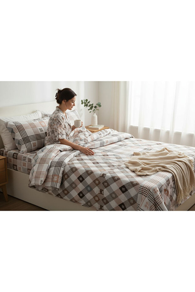 طقم غطاء لحاف منقوش من رانفورس لشخص واحد - 2