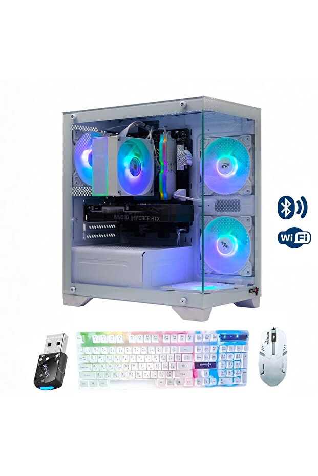 Gaming i5-14400F, RTX 3050 6GB, 32GB DDR5, 1TB SSD, 600W, ARGB 4 Fans, Win 11 Pro - 1