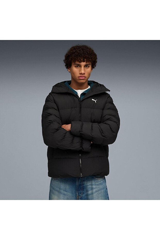 Jachetă Mono cu glugă , neagră, pentru bărbați - 3