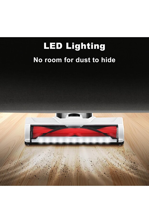 Cordless Vacuum Cleaner, 30Kpa Suction, Up to 60 Mins Runtime, LED Touch Screen - 4