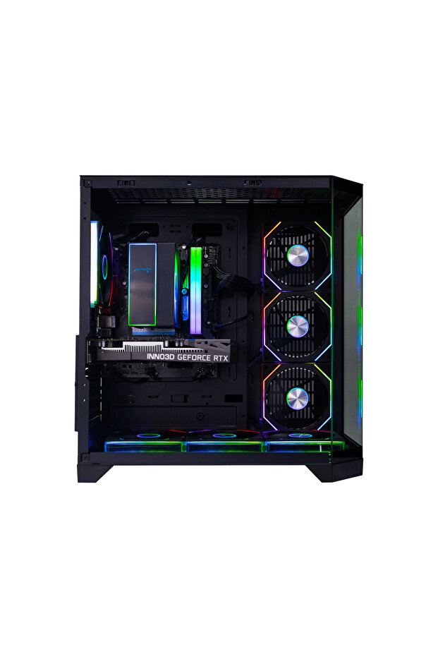 Gaming i5-14400F, RTX 3050, 16GB DDR5, 1TB SSD, 600W, ARGB 7 Fans, Win 11 Pro - 2