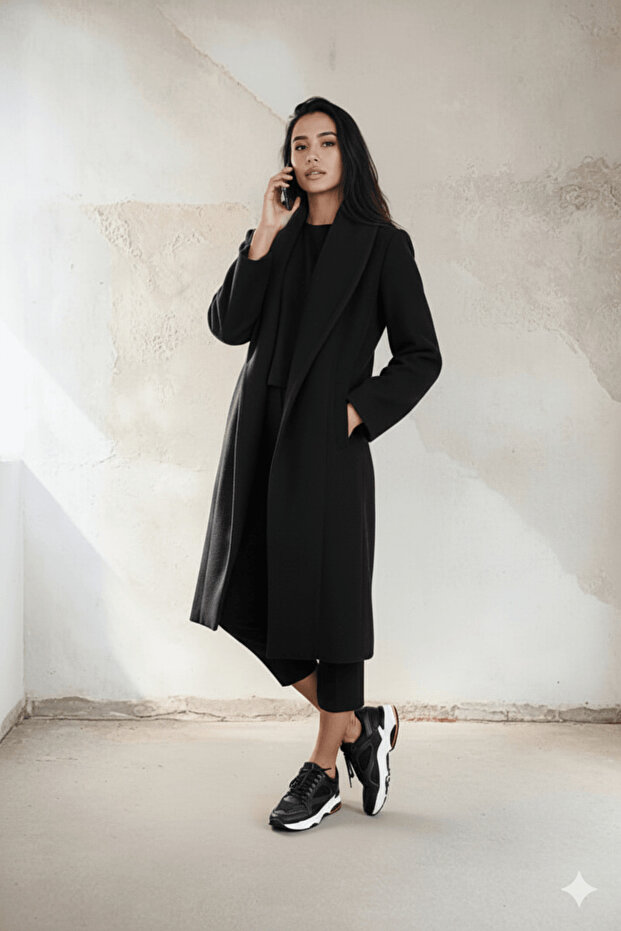 Kadın Kemerli Kaban - 2