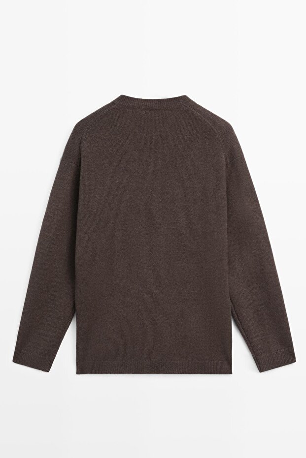 V yaka oversize triko kazak - 8