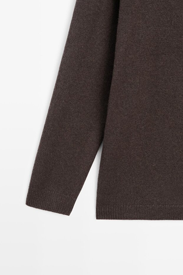 V yaka oversize triko kazak - 7