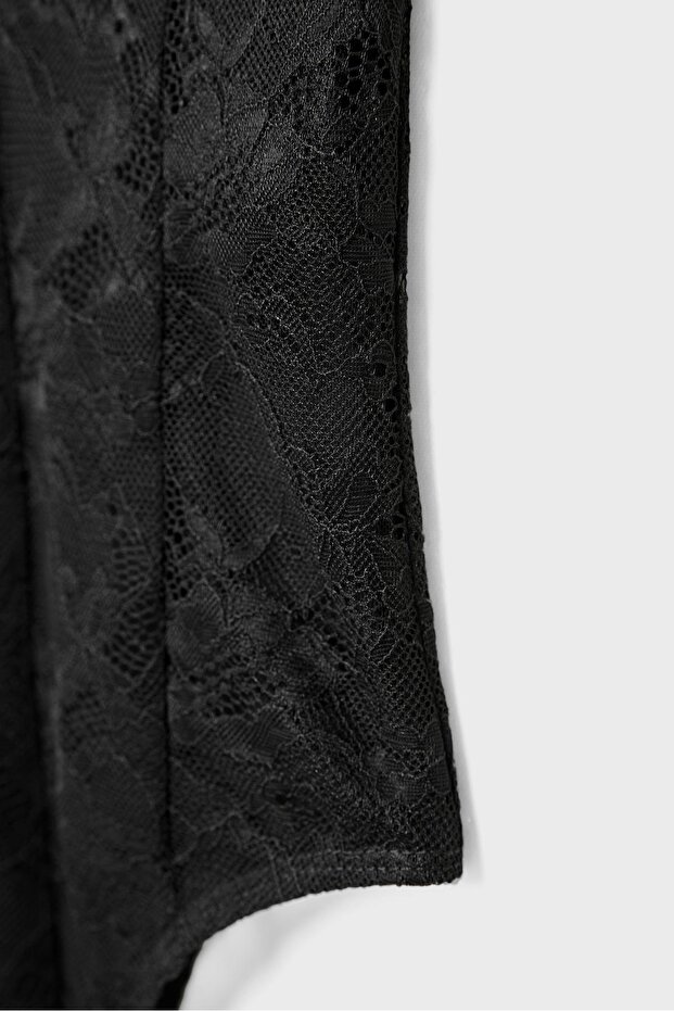 Dantel askılı body - 8