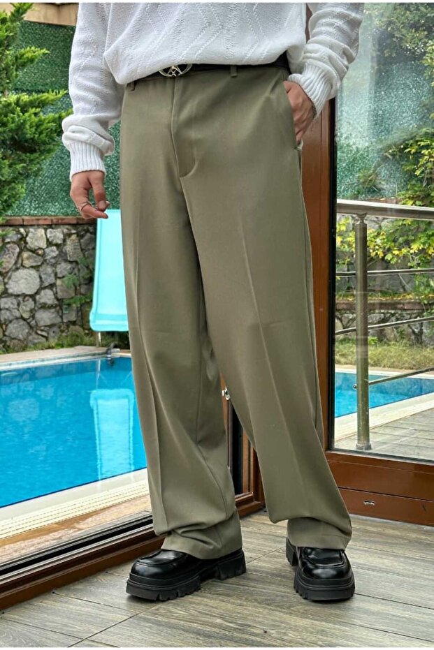 Basic Premium Baggy Fabric Pants - 2