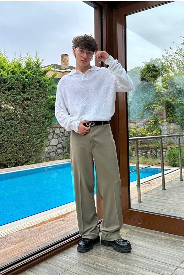 Basic Premium Baggy Fabric Pants - 3