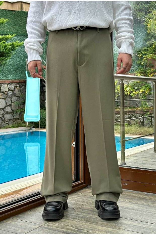Basic Premium Baggy Fabric Pants - 6