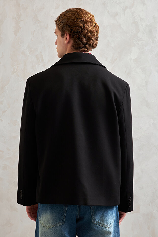 سترة بليزر للرجال قصة فضفاضة - 7