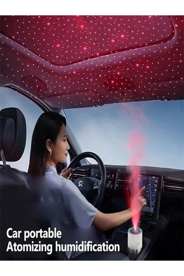 مرطب هواء USB يهتز على شكل سماء مرصعة بالنجوم، موزع روائح عطرية صامت لسطح المكتب، - 8