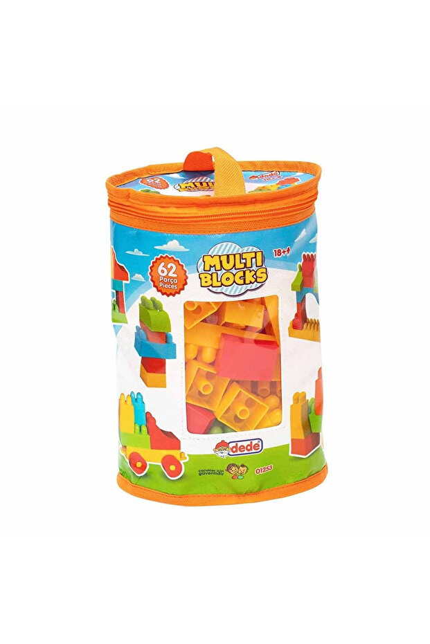 DEDE 01253 MULTİ BLOK 62 PARÇA Yapı Oyuncak - 1