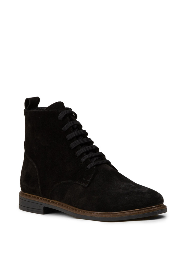 Kadın Hakiki Süet Siyah Bot - 6
