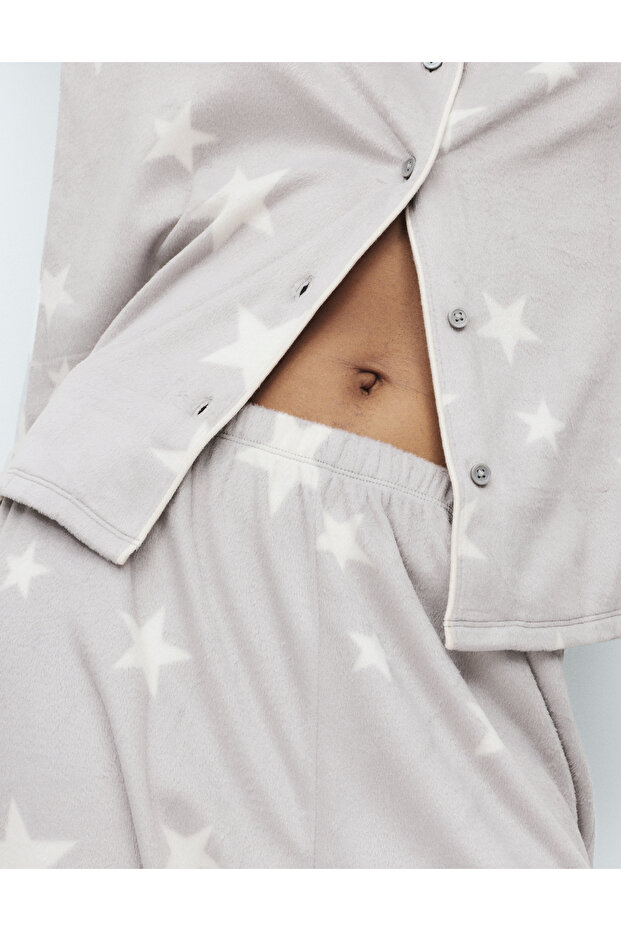 Desenli Pijama Takımı - 4