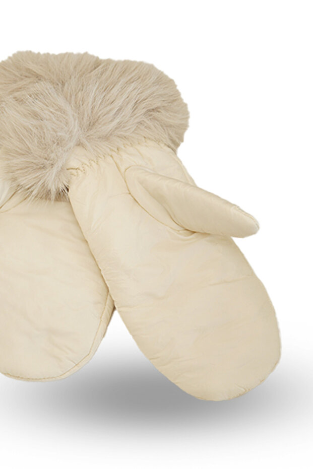 Women's fluffy winter gloves - 2
