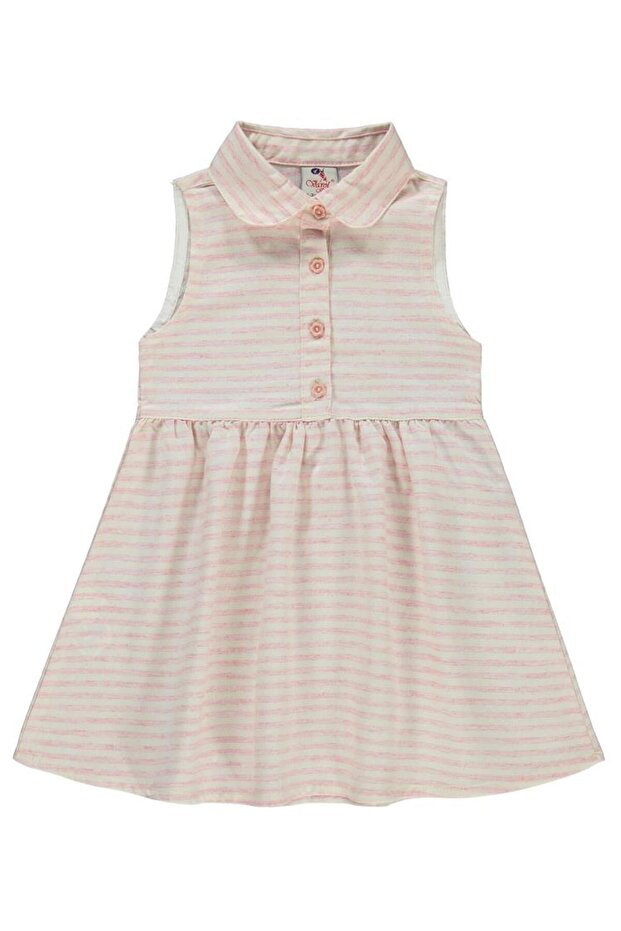 Striped Dress for Ages 2-5 - Red 3-4 Years