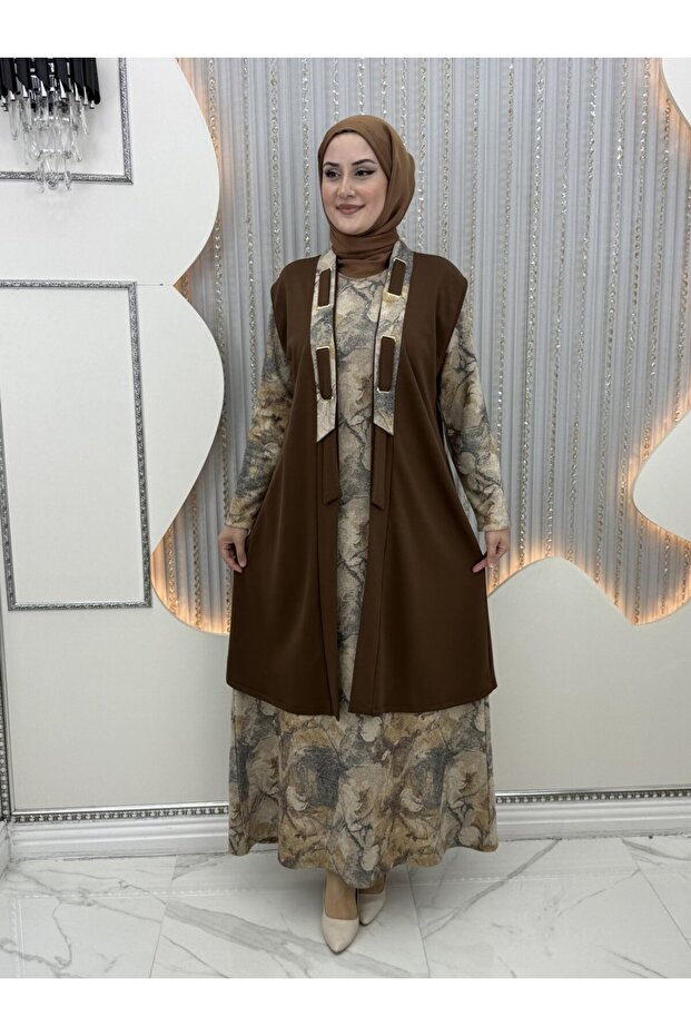 Mehra Elbiseli Hırka - 1