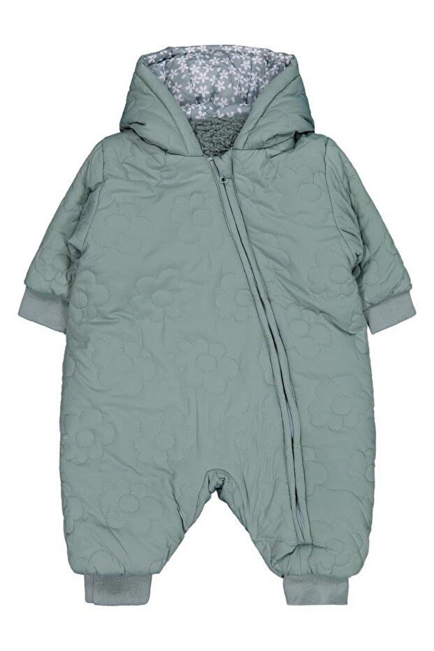 Flower Quilted 6-18 Months Astronaut - Green 6-9 Months