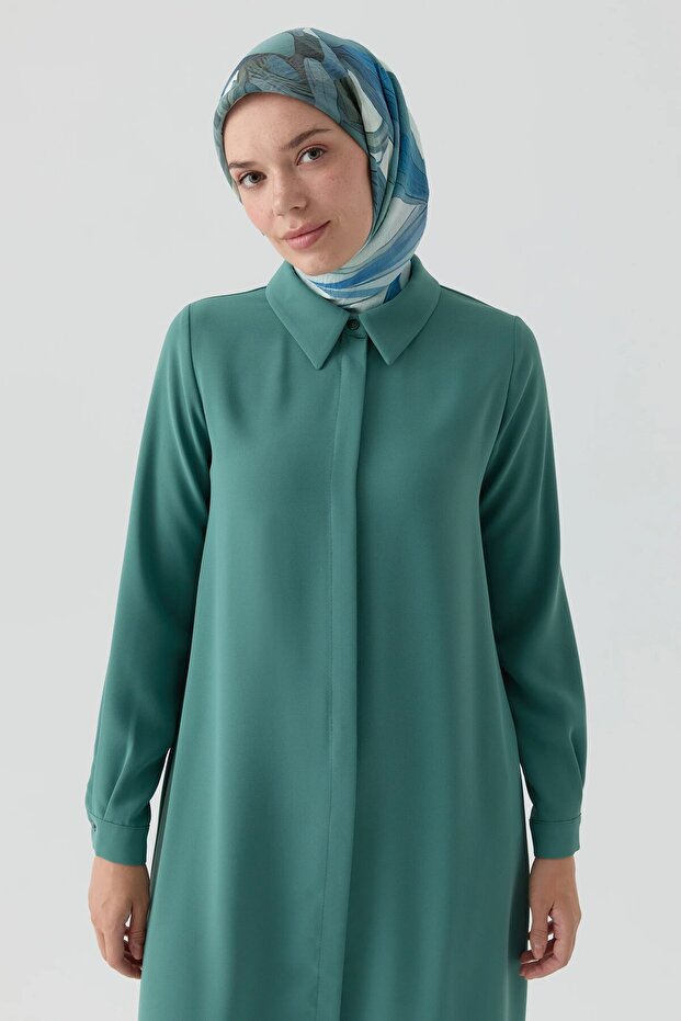 Gizli Patlı Basıc Tunik - Mint - 2