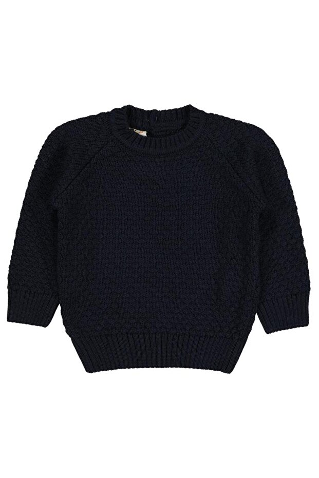 Wılme Knitted 6-18 Months Sweater - Navy Blue 12-18 Months