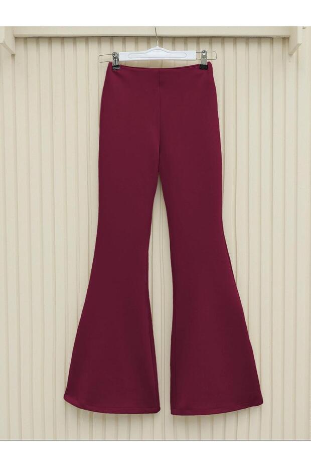 Spanish Leg Scuba Fabric Trousers