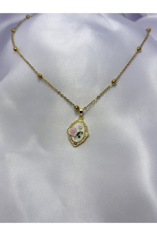 Vintage Buket Çelik Kolye - 6