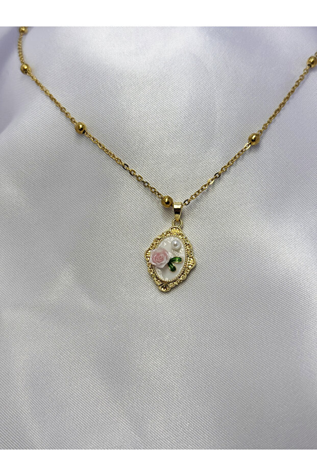 Vintage Buket Çelik Kolye - 5