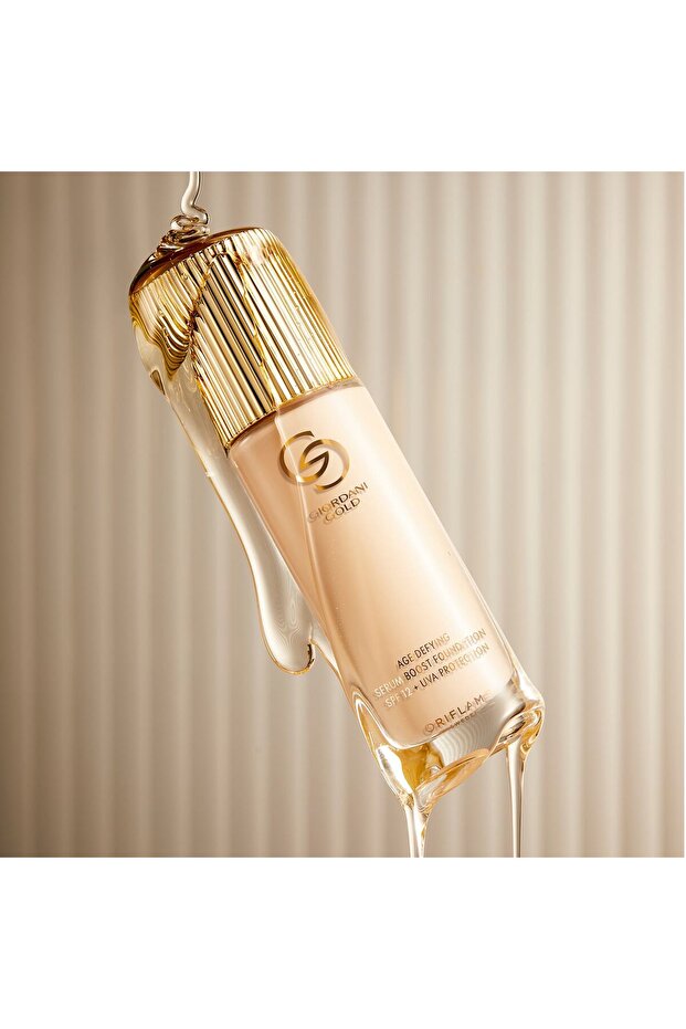 Oriflame Giordani Gold Serum-Based Rejuvenating Foundation SPF 12 + UVA - Light Beige Neutral 30 ml - 4