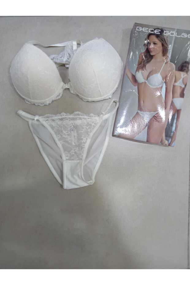 طقم حمالة صدر مفتوحة من الأمام بالكامل للرجال - 2