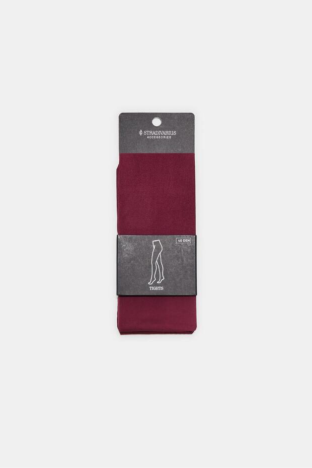 50 denye basic renkli külotlu çorap - 1