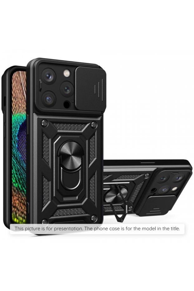 Phone Case (3), Techsuit, CamShield, Black