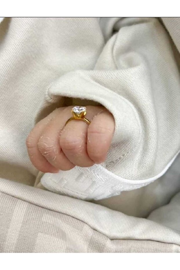 خواتم مواليد أنيقة فري سايز قابلة للتعديل – ذهبي