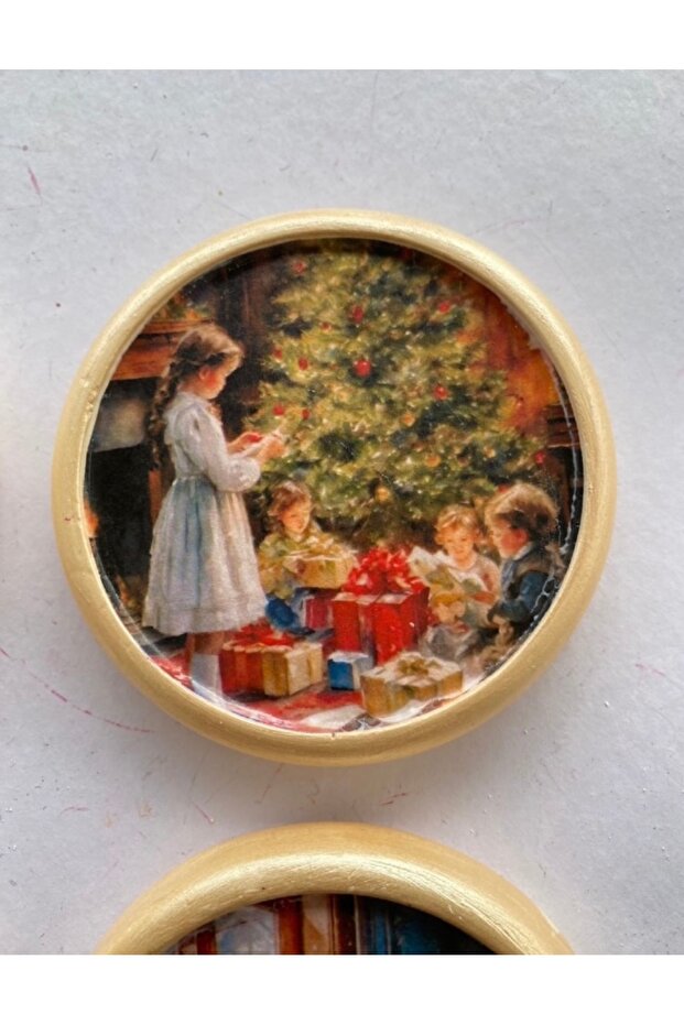 Yılbaşı 4lü Bardak Altlığı - 4