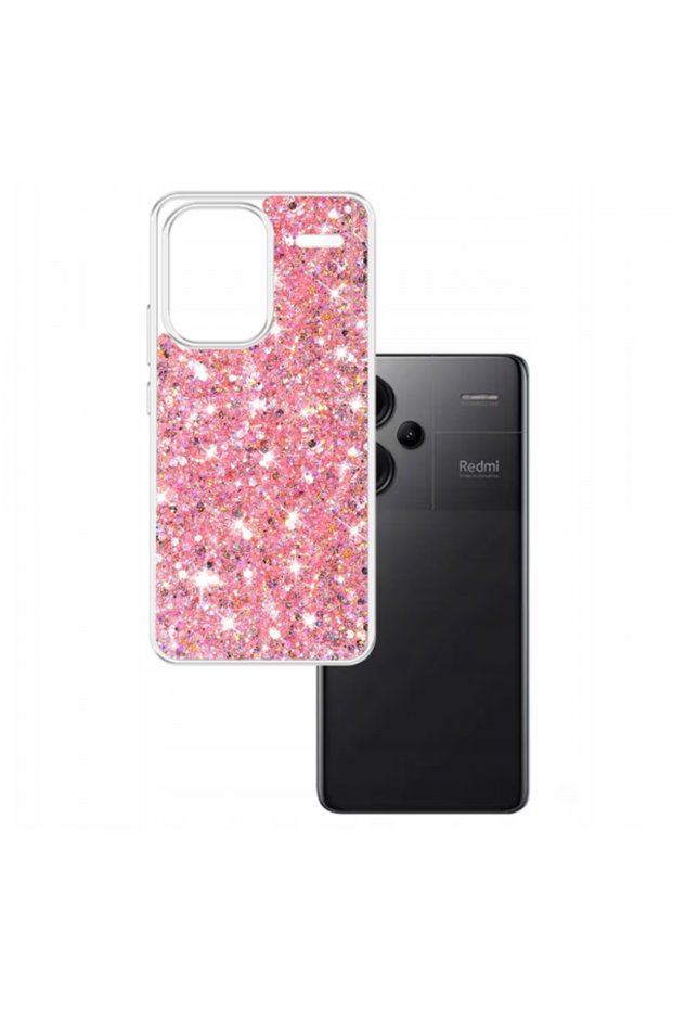 Case for Redmi Note 13 Pro+, Techsuit, Sparkly Glitter, Pink