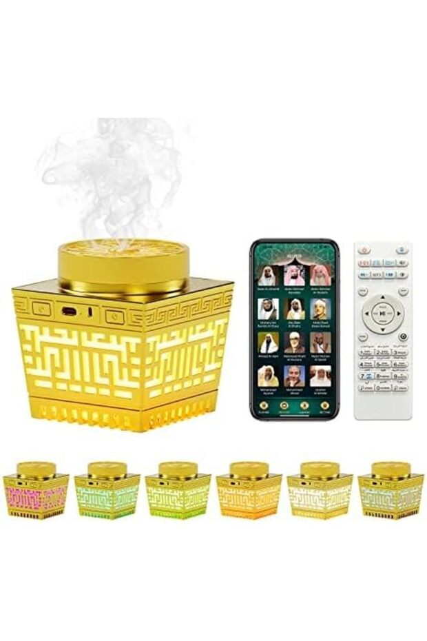 2 in 1 Electric Incense Burner with Quran Speaker, Rechargeable for Office Home Bedroom