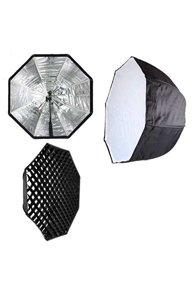 80cm umbrella softbox and grid - 1