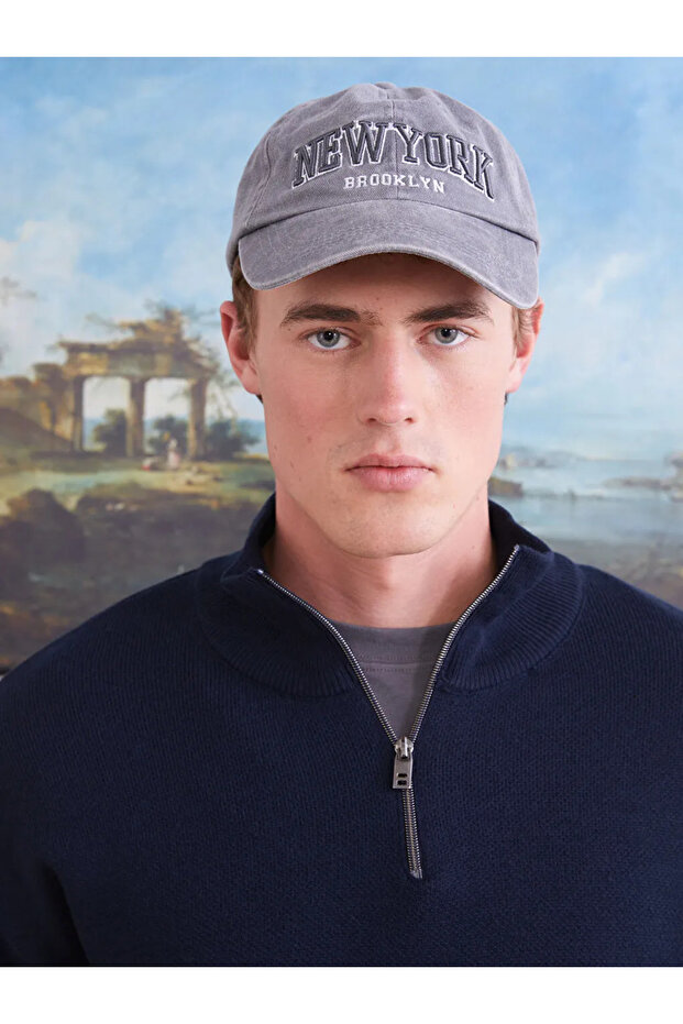 Dik Yaka Uzun Kollu Erkek Triko Kazak - 2