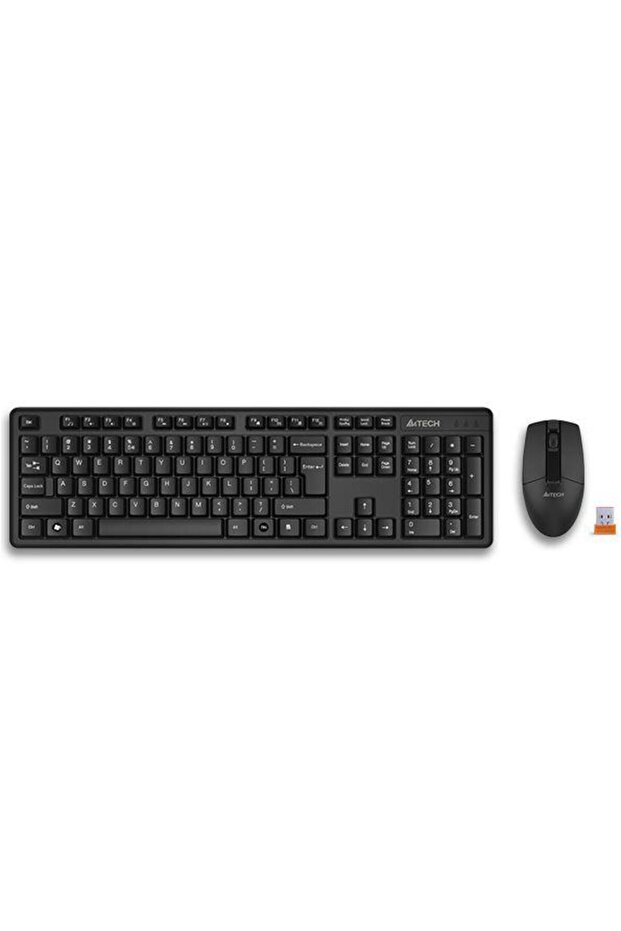 Kit tastatura si mouse A4Tech 3330N, wireless, Negru - 2