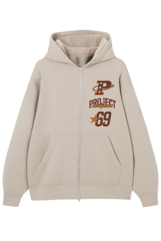New Season Project Printed 3-Ply Cotton Cap Hooded Eatshirts