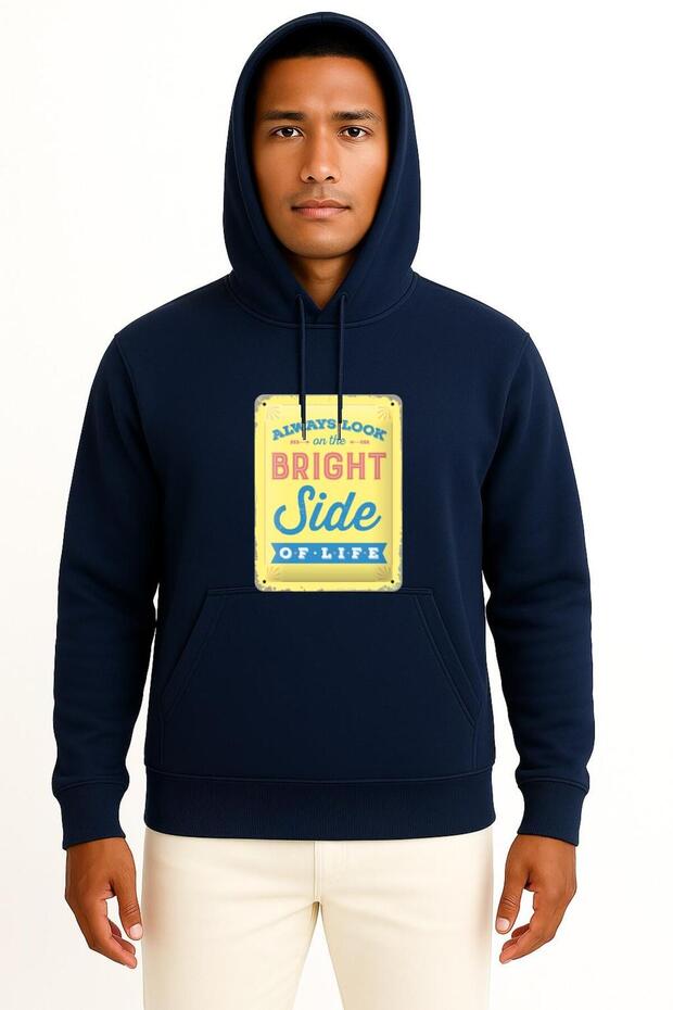 Hooded Always Look on the Bright Side of Life Metal Monty Chest Design Unisex Sweatshirt