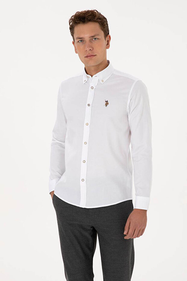Cedcolor025K White Men's Shirt 2225466