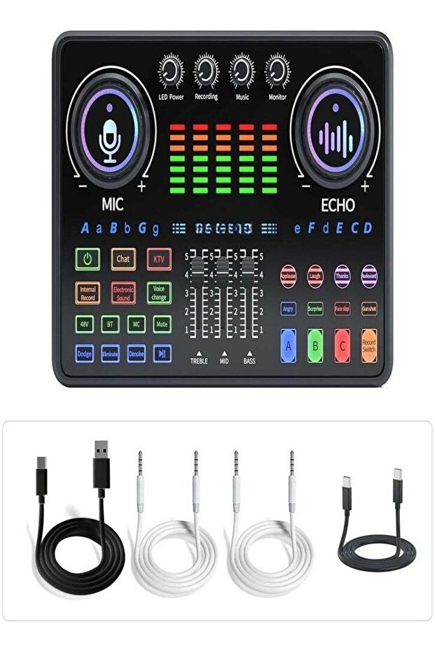 Professional 48V Live Sound Card Mixer for Mobile Phones - Dedicated for TikTok Live Singing