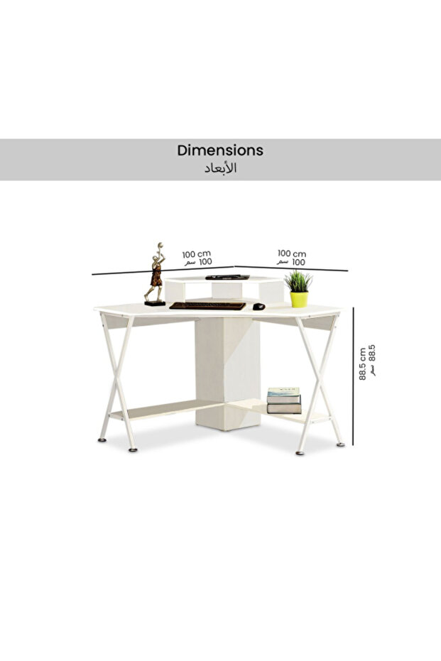 Compact Space-Saving L-Shaped Modern Corner Computer Desk - 3
