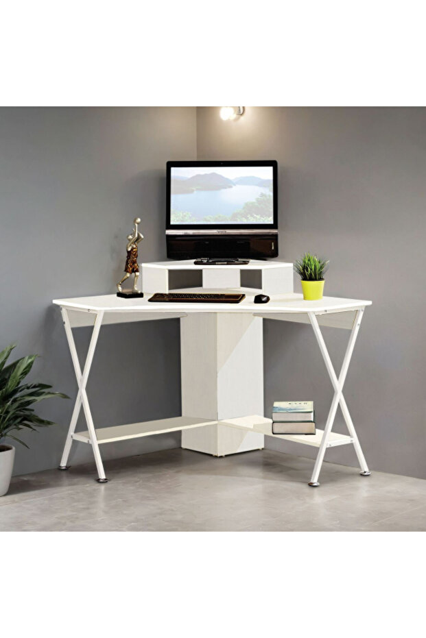 Compact Space-Saving L-Shaped Modern Corner Computer Desk - 4