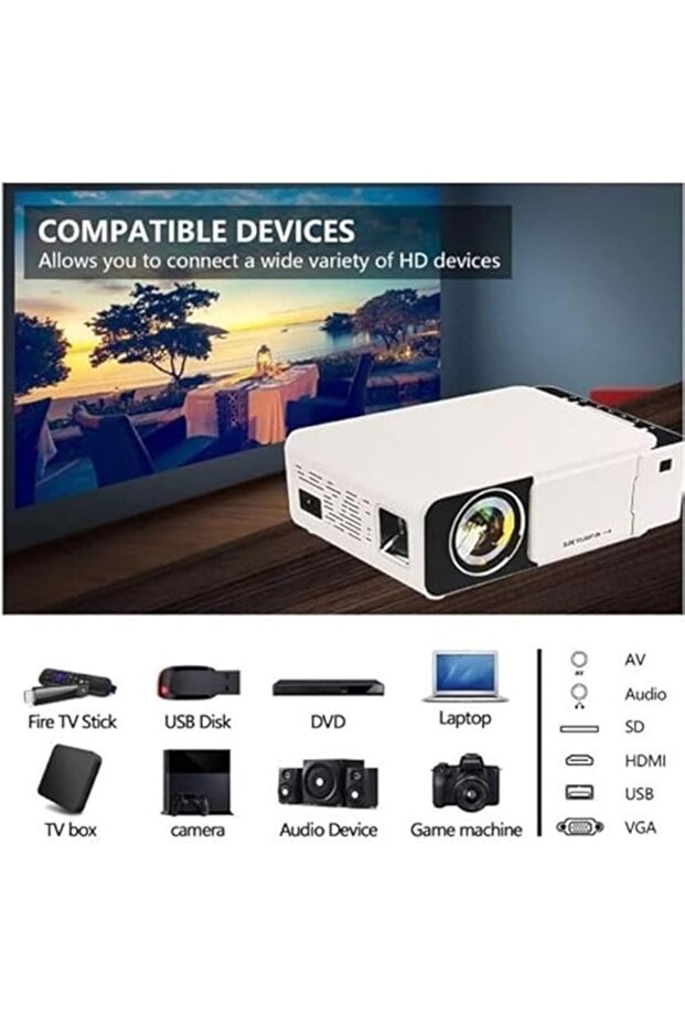 Borrego Projector T5 Ultra HD LED Smart Projector With Higher Resolution Brightness - 3