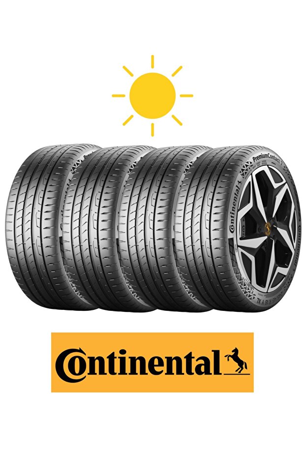Continental (4'LÜ TAKIM) 225/40R18 92Y XL FR PremiumContact 7 Oto Yaz Lastiği (Üretim:2025)